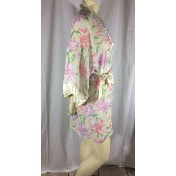 Victoria's Secret Robe Sheer and Floral One Size - Picture 4 of 16